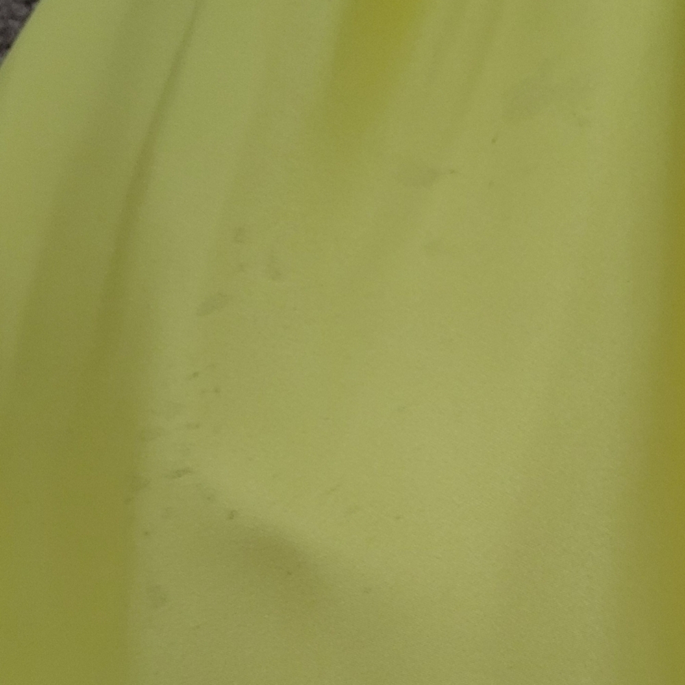 Vienna Prom A Line V Neck Dress w Pleated Full Skirt, Mesh Insert, Several Flaws - Picture 8 of 16